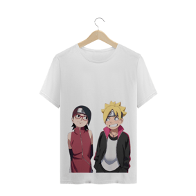 CAMISA SARADA E BORUTO (BRANCA)