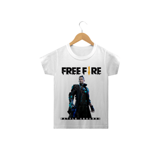 Camiseta Free fire CR7 - Branca