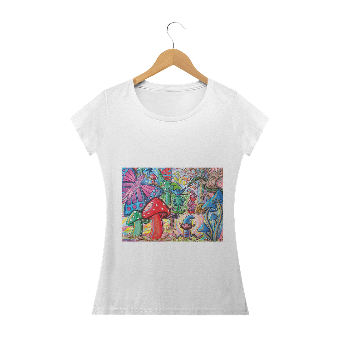 Nome do produto: T-best - Fem Babylong Floripa Astral Eu Vi Gnomos by Renata Licht