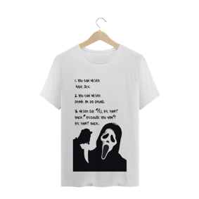 Nome do produto  Ghostface Scream Camiseta Branca 
