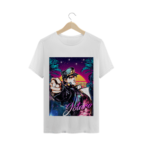 Nome do produto  Camiseta Jotaro JoJo Futurista Preta e Branca