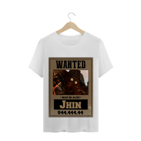 Nome do produto  Camiseta Jhin LoL Wanted 4 Cores