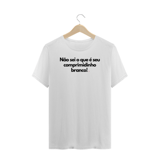 Nome do produto Camiseta Clássica Branca Comprimidinho Branco