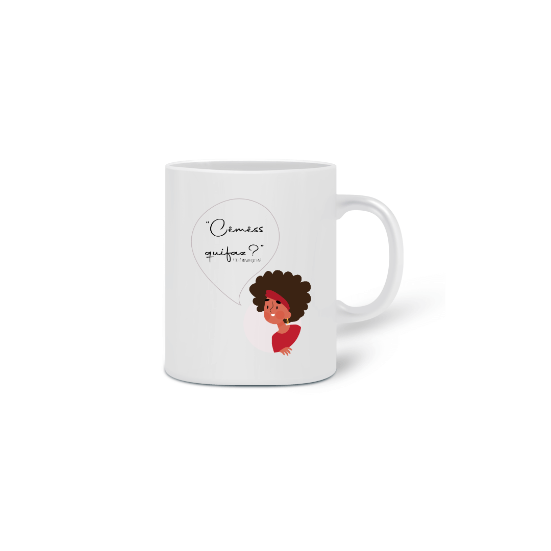 Nome do produto: Caneca Mineirês - Dani Vermelho Flô e Podcast Entrelaçadas