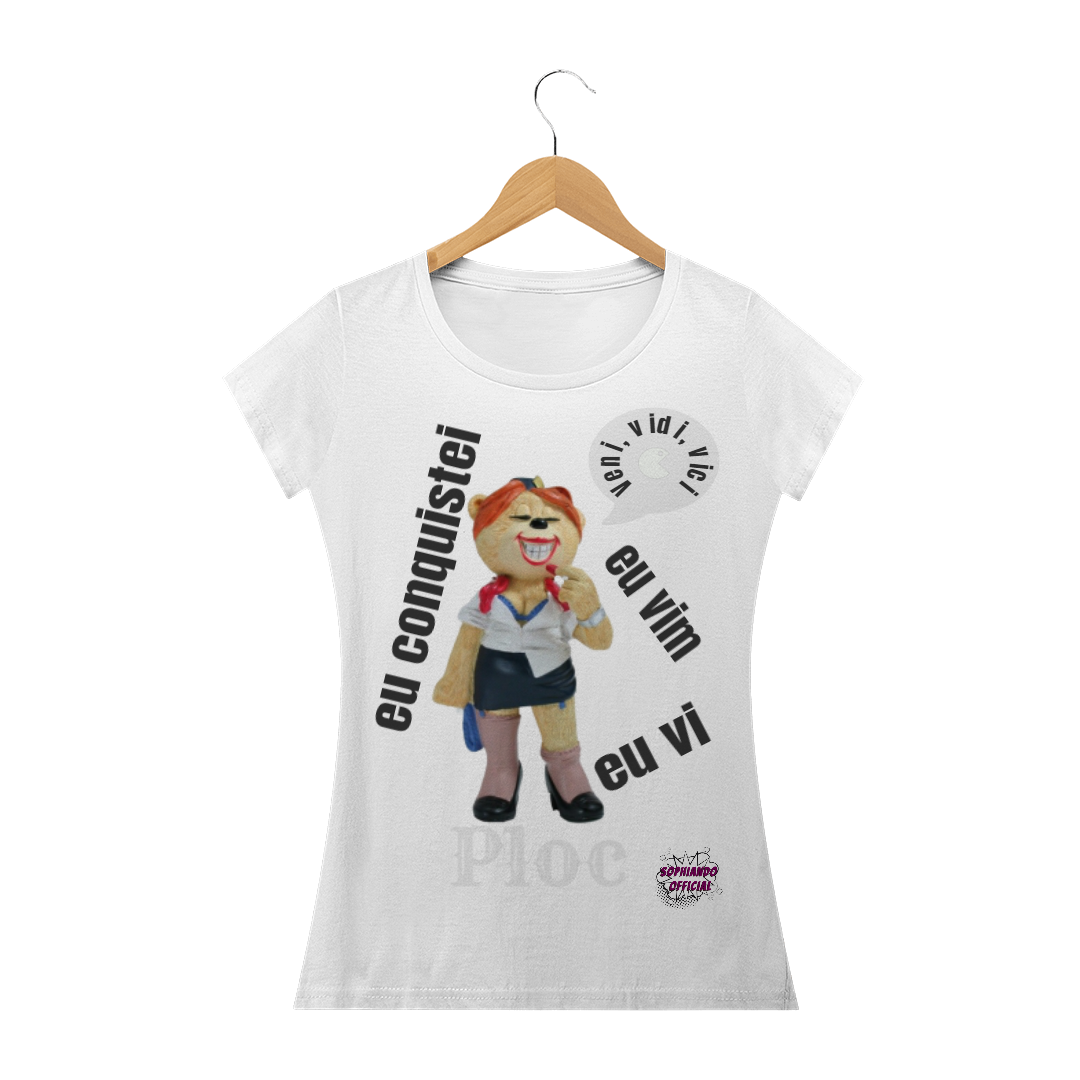 Veni,Vidi,vici! Camisa Feminina Baby Long Quality