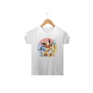CAMISETA POKEMON - EVOLUÇÃO EEVEE INFANTIL