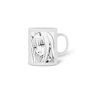 MarmitaGeek darling in the franxx - Zero Two Caneca