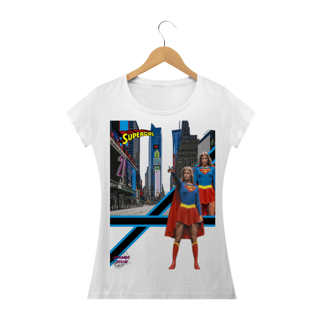 Supergirl!!!!! Camisa Feminina Baby Long Quality