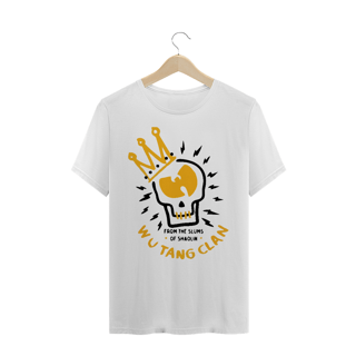 T-Shirt Camiseta de Malha Quality WUTANG Slum Shaolin Skull Black