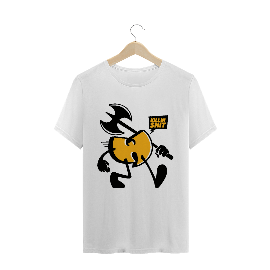 Camiseta de Malha Quality Wu Tang Clan Logo  Killin Shit