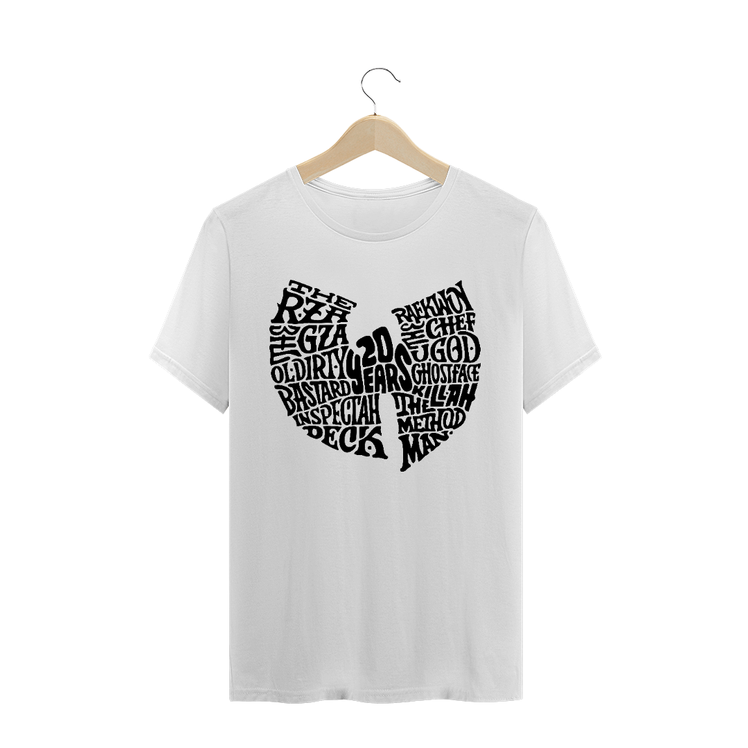 Camiseta de Malha Quality Wu Tang Clan  20 Years Black