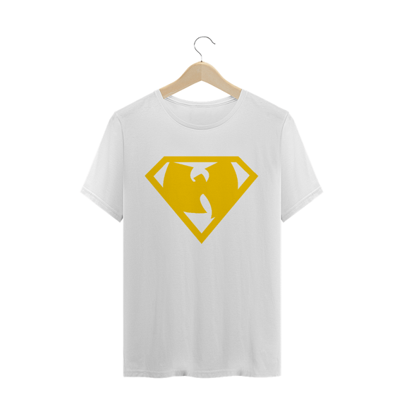 Camiseta de Malha Quality Wu Tang Clan Logo Super Amarelo