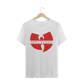 Nome do produtoCamiseta de Malha Quality Wu Tang Clan Logo Texto Tradicional Vermelho