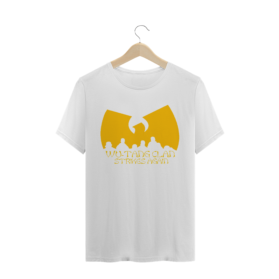 Camiseta de Malha Quality Wu Tang Clan Logo Strikes Again Amarelo