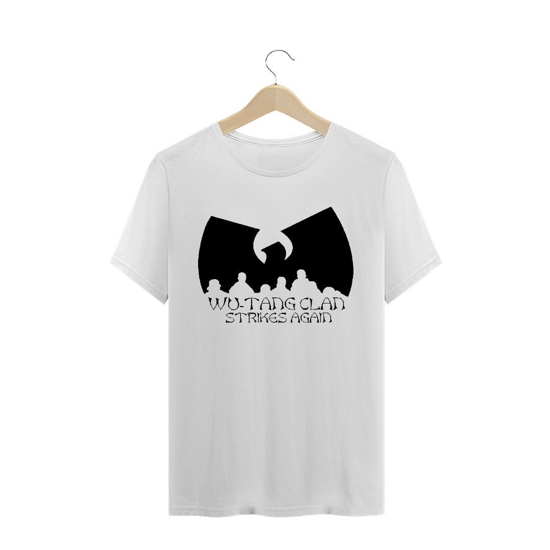 Camiseta de Malha Quality Wu Tang Clan Logo Strikes Again Preto