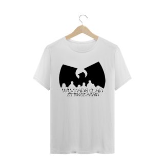 Camiseta de Malha Quality Wu Tang Clan Logo Strikes Again Preto