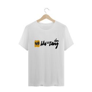 Camiseta de Malha Wu Tang Clan Hip Hop PLUS SIZE Assinatura Grafite Amarelo