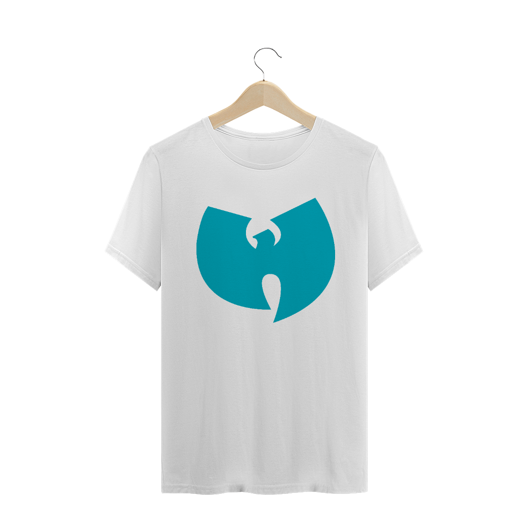 Camiseta de Malha Wu Tang Clan Hip Hop PLUS SIZE Logo Tradicional Azul