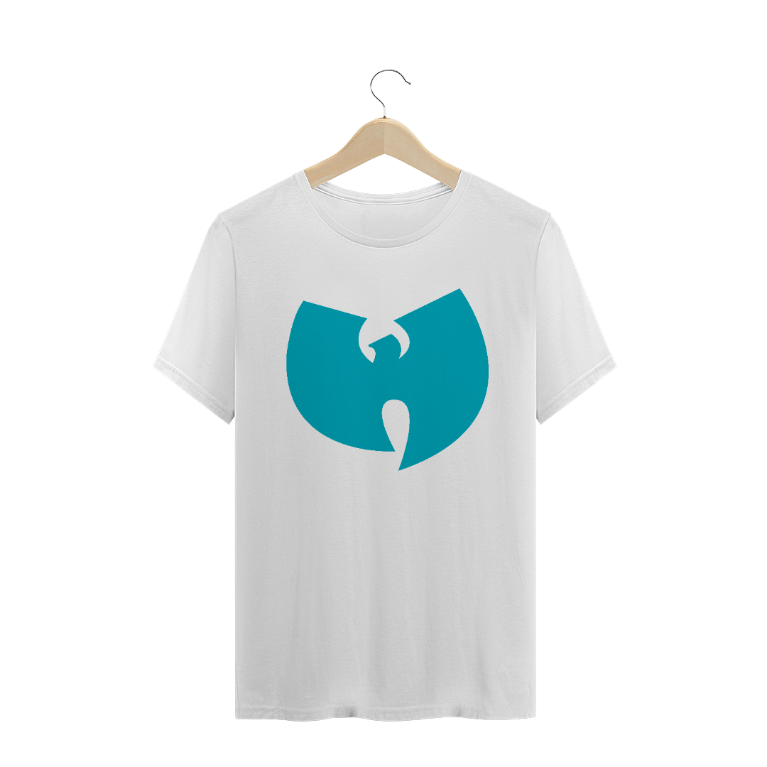 Nome do produto: Camiseta de Malha Wu Tang Clan Hip Hop PLUS SIZE Logo Tradicional Azul