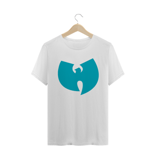 Camiseta de Malha Wu Tang Clan Hip Hop PLUS SIZE Logo Tradicional Azul