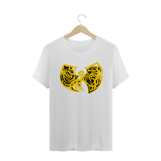 Camiseta de Malha Wu Tang Clan Hip Hop PLUS SIZE Logo Listras