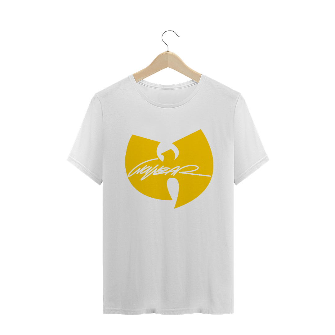 Camiseta de Malha Wu Tang Clan Hip Hop PLUS SIZE Logo WuWear Amarelo