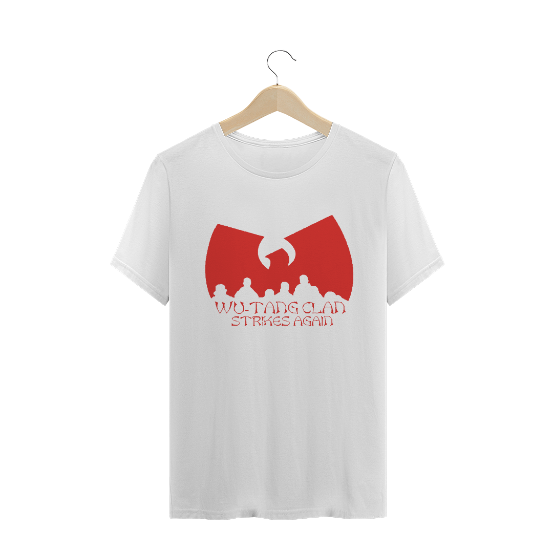 Nome do produto: Camiseta de Malha Wu Tang Clan Hip Hop PLUS SIZE Strike Again Vermelho