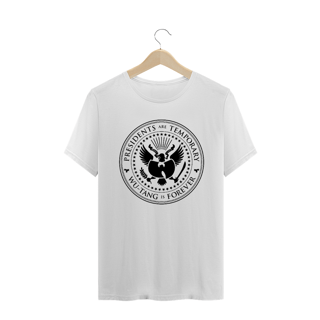 Nome do produtoCamiseta de Malha Wu Tang Clan Hip Hop PLUS SIZE Presidents Are Temporary