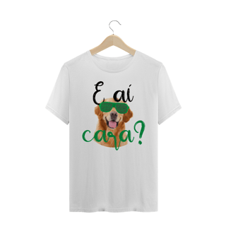 Camiseta Golden Retriever - E aí cara?