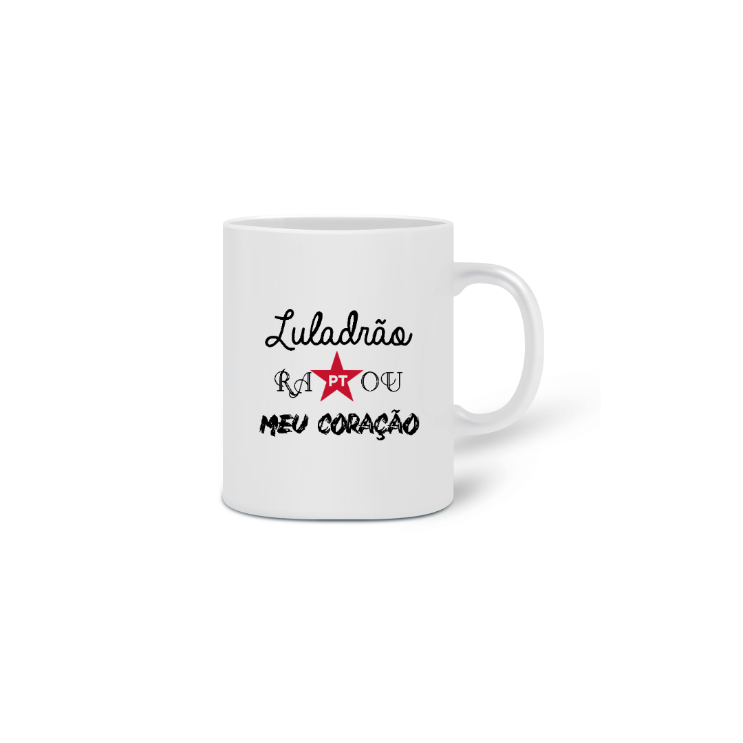 Nome do produto: Caneca Luladrão Raptou meu Coração