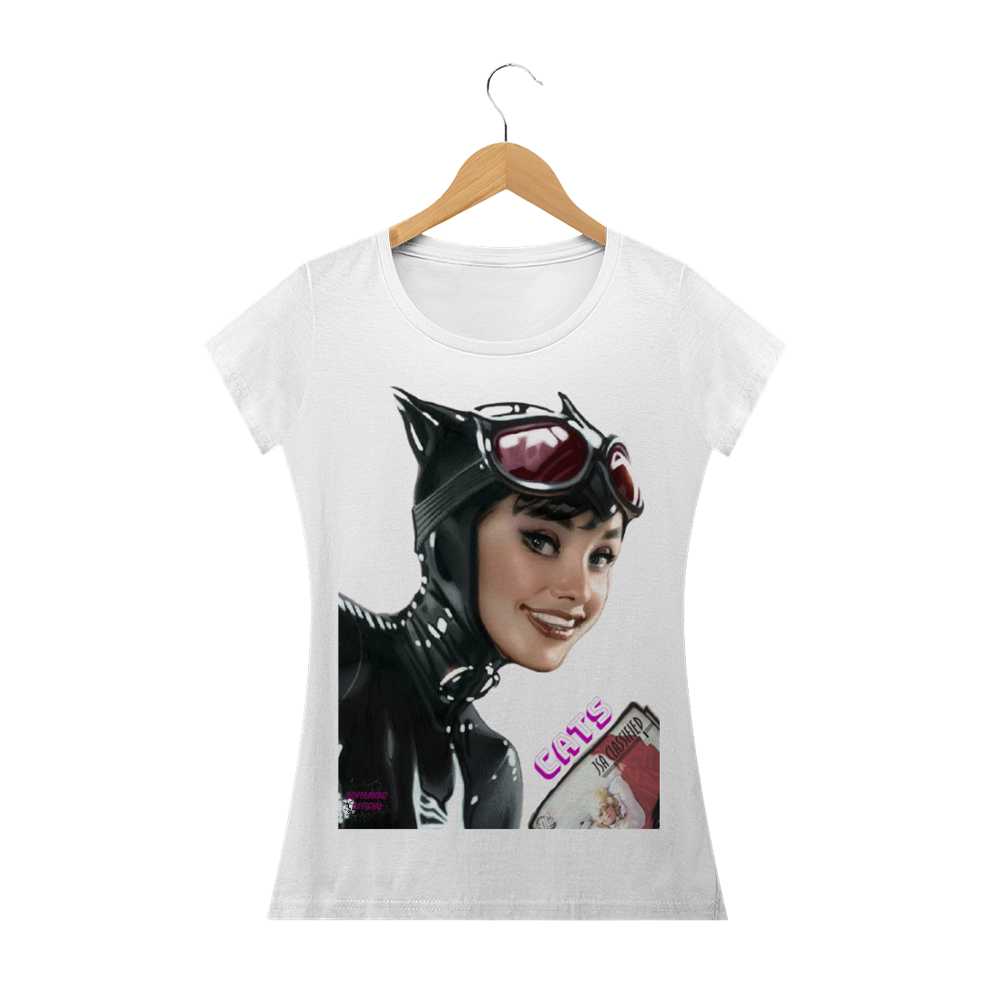 Mulher Gato! Camisa Feminina Baby Long Quality