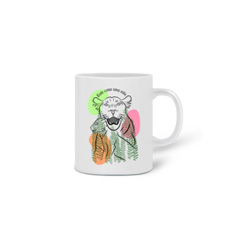 Caneca - Lute como uma mãe.