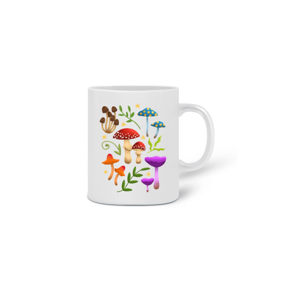 CANECA COGUMELOS MÁGICOS