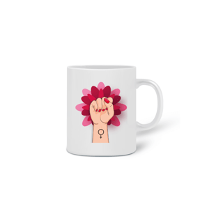 Caneca Feminismo Flor