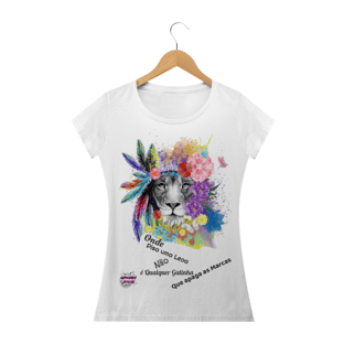 Nome do produtoUma Leoa! Camisa Feminina Baby Long Quality