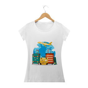 Camiseta Baby Long Feminina - Travel Time