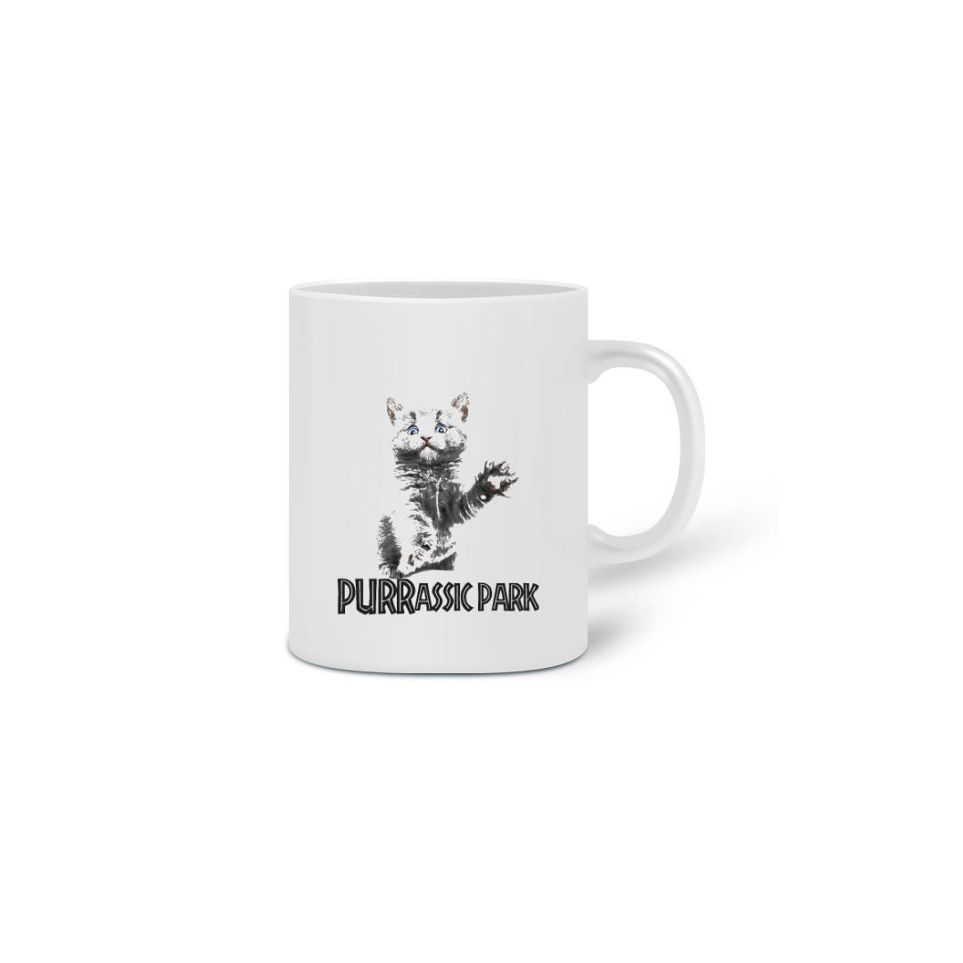 Nome do produto: Caneca PURRassic Park
