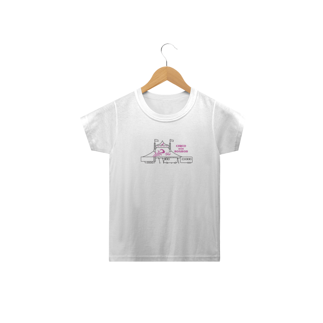 Camiseta Infantil - Lona Lilas Circo dos Sonhos