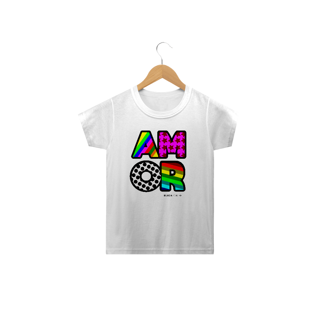 Nome do produto: Amor, Camiseta Infantil, Bluza.com.br