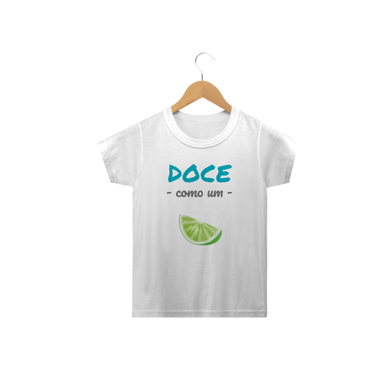 Camiseta Classic Infantil Masculino Estampa Frase - Doce como um Limão