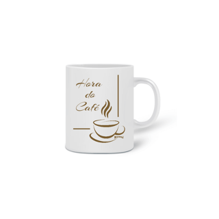 Caneca Hora do Café em Cerâmica