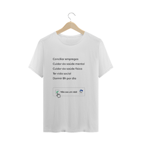 camiseta unissex - não sou um robô