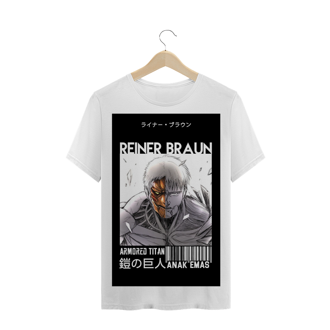 T-SHIRT PRIME - COLEÇÃO ESPECIAL ANIMES - REINER BRAUM