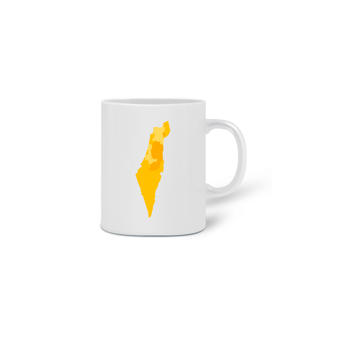 Xícara Mapa de Israel