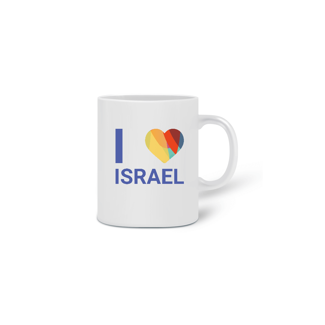Xícara EU AMO ISRAEL