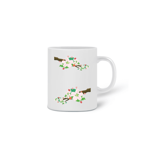 Nome do produto Caneca Cerâmica Estampa Galho com Flores