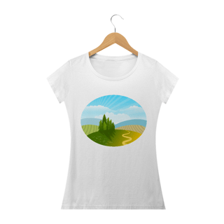 Nome do produto Camiseta Baby Long Quality Estampa Desenho Natureza