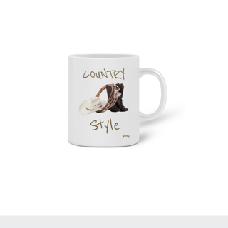 Caneca Country Style em Cerâmica