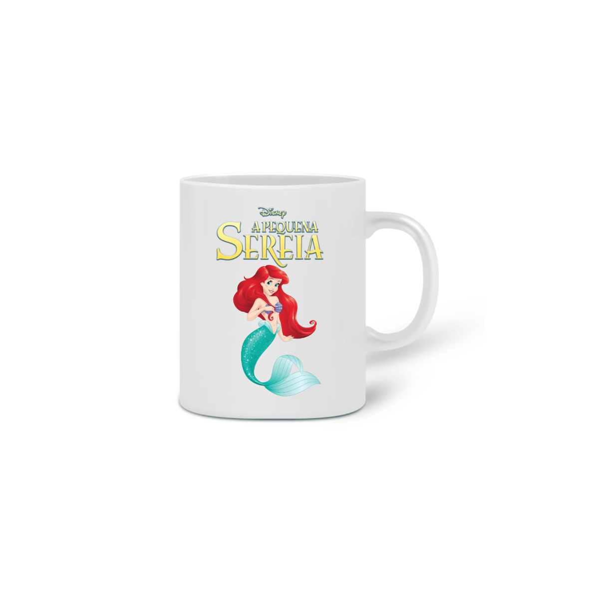 Nome do produto: Coleção Caneca Princesas - Ariel A Pequena Sereia