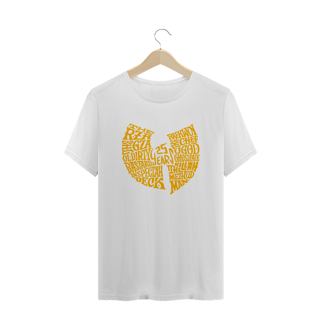 Nome do produtoCamiseta de Malha Prime Wu Tang Clan 25 Anos Logo Amarelo